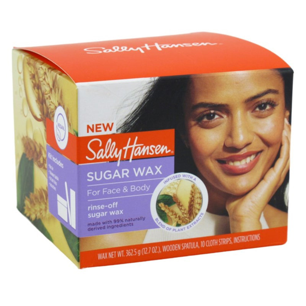 Sally Hansen Sugar Wax for Face and Body Rinse Off Sugar Wax with Naturally Ingredients 12.7Oz (362.5g)